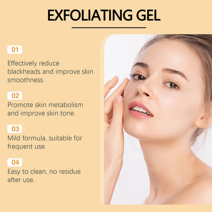 Enzymes Exfoliating Brightening Gel, Gentle Exfoliating Cleansing Gel Deeply Purifies Pores, Removes Blackheads And Brightens Skin