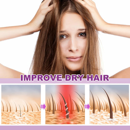 Purple Hair Essential Oil Care Capsules, Improves Dry Hair Knotting And Broken Dandruff Cleaning
