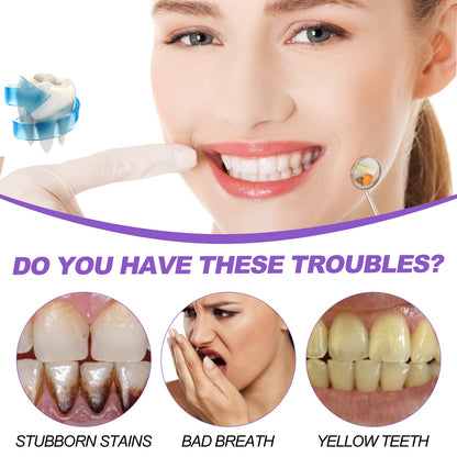 Purple Whitening Toothpaste, Cleans Stains And Odors Brightening Teeth Care Gums Toothpaste