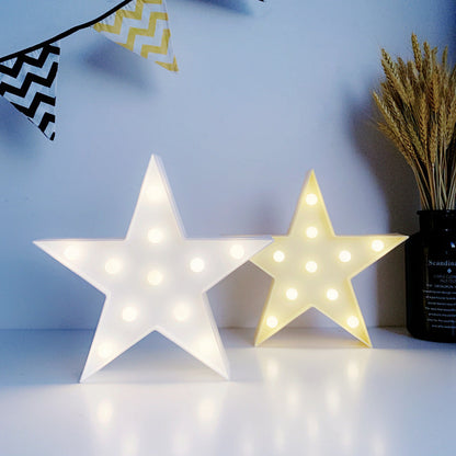 Decorative five-pointed star lights
