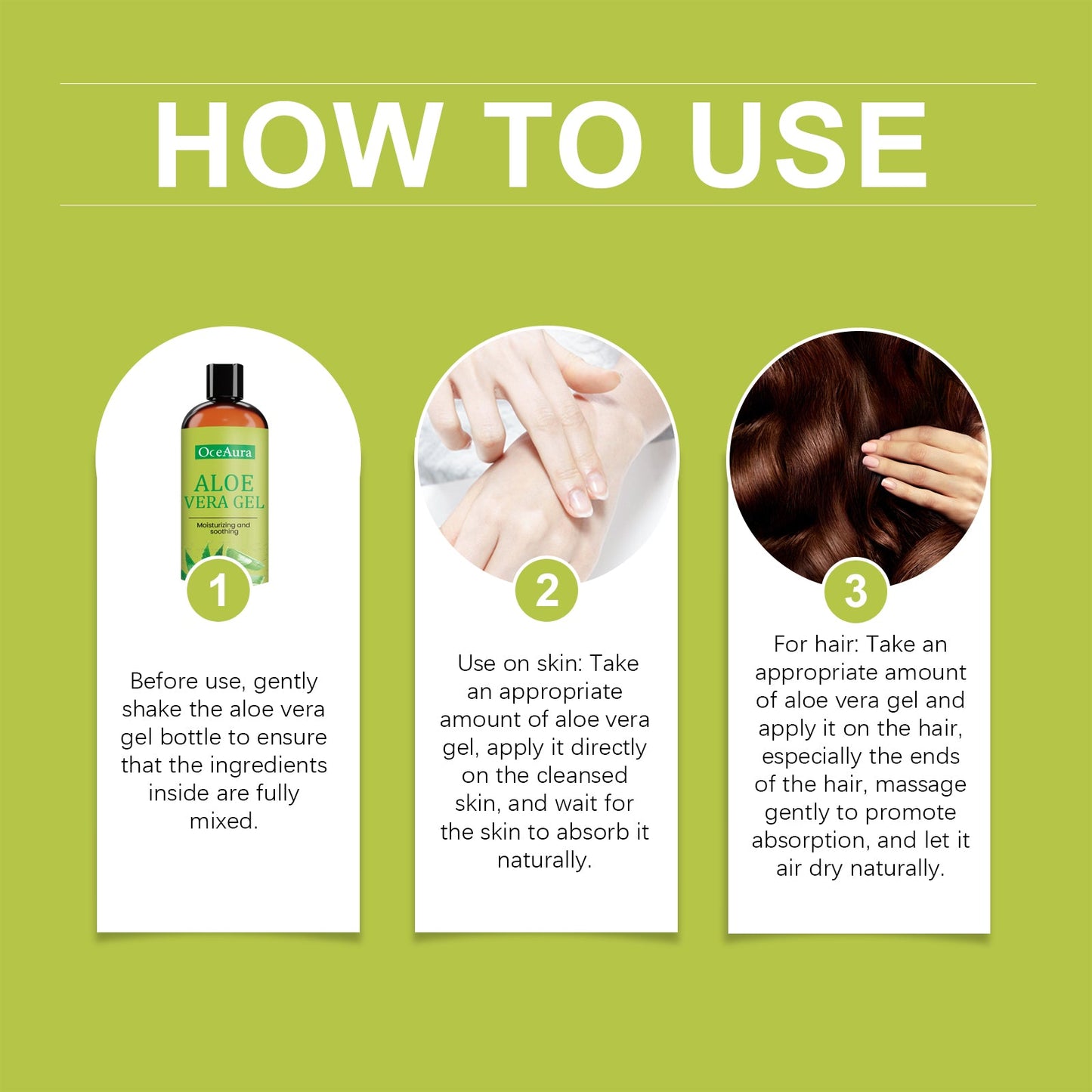 Aloe Vera Gel Moisturizes And Hydrates Skin, Hair, Body And Face