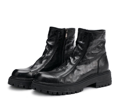 Short Men's High-top Platform Worker Boots