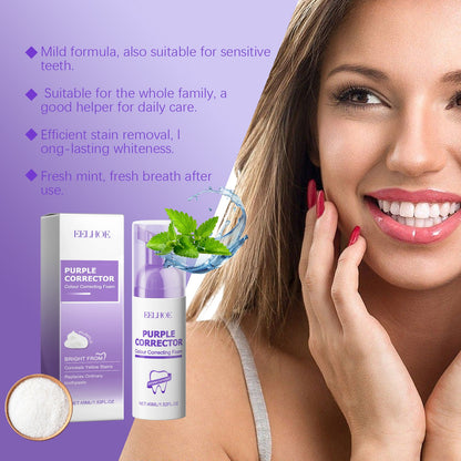 Toning Mousse For Teeth Cleaning And Care For Stained Teeth Yellow Smoke Teeth Odor Teeth Toning Mousse