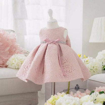 Cute children one year old baby girl princess dress dress