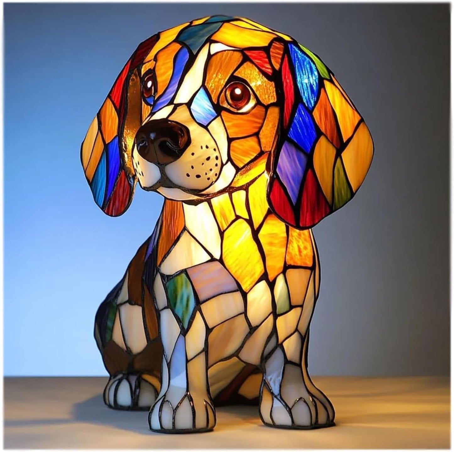 LED Small Night Lamp Art Animal Statue Creative Home Desktop Decoration