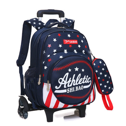 Waterproof Children's Trolley School Bag