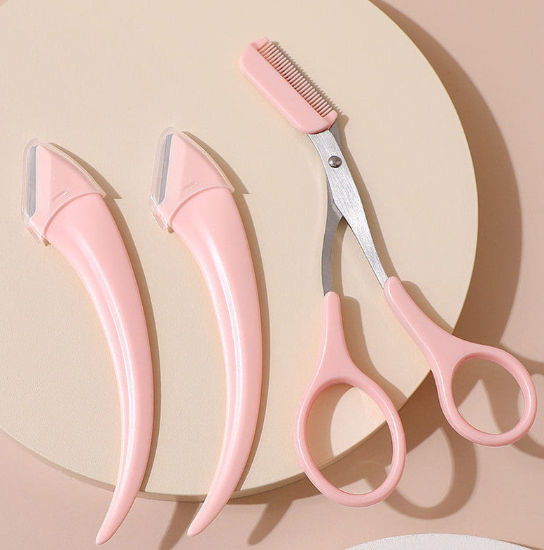 Curved Eyebrow Trimming Knife