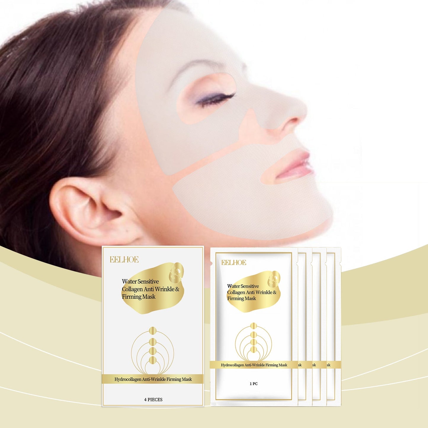Collagen Mask Moisturizes And Nourishes Face, Softens Skin, Moisturizes, Brightens And Lightens Fine Lines Skin Care Mask