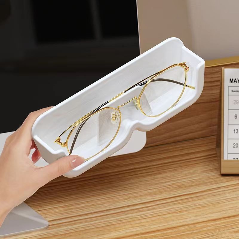 Glasses storage rack wall mounted non perforated decorative wall display sunglasses storage rack storage box