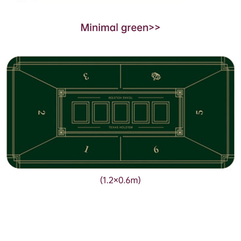 Dezhou playing card pad tablecloth table cushion square round chip rubber cushion playing card table top cushion