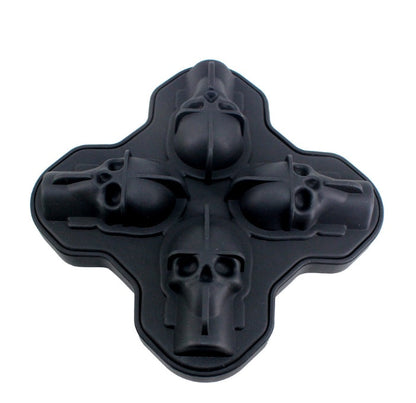 3D Skull Silicone Mold for Ice, Soap, and Chocolate