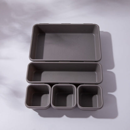8pcs/set Adjustable Drawer Organizer Box Trays Make Up Cosmetics Sundries Divider Holder Kitchen Bathroom Closet Jewellery Box