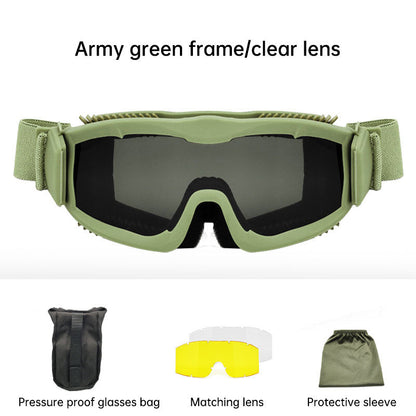 Tactical glasses anti-sand shooting goggles outdoor equipment military fans field anti-impact glasses