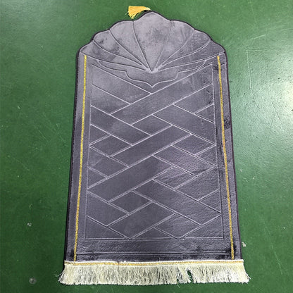 Shell shaped solid color carpet irregular flannel sponge thickened short flannel embossed portable floor mat