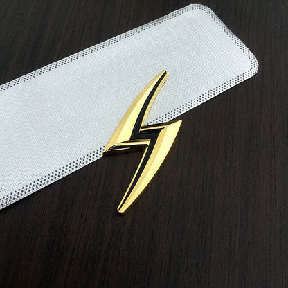 Rear tail sticker, engine hood sticker, creative metal sticker, lightning sticker