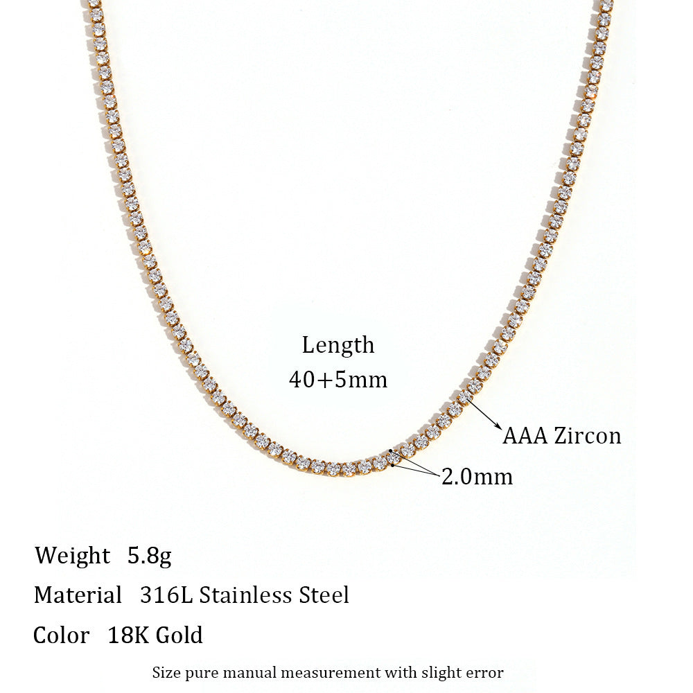 Simple Stainless Steel Bracelet Necklace Ornament
