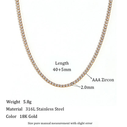 Simple Stainless Steel Bracelet Necklace Ornament