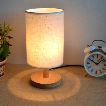Creative Bedroom Bedside Solid Wood Table Lamp Small Night Lamp