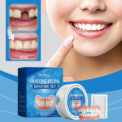 Cosmetic Denture Set, Improve Smile Comfort Cosmetic Dental Crevices Care Set