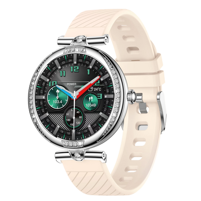 NX17 Pro Smart Watch Fashion Dimanond Ladies Wristwatch Amoled Bluetooth Calling Health Monitoring Women Fitness Smartwatch