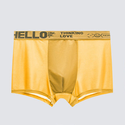 Popular HELLO Ice Silk Men's Boxer Underwear