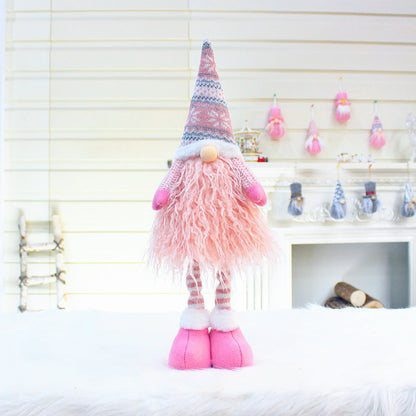 Christmas Telescopic Faceless Doll Decoration