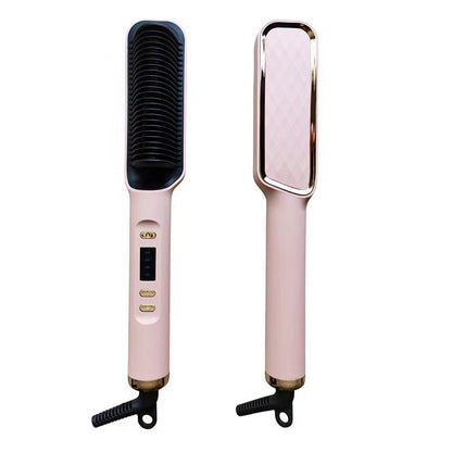 Straight Hair Comb, Lcd, Household Negative Ion Lazy Person Curling Stick, Dual Purpose Hair Salon, Electric Hair Straightener