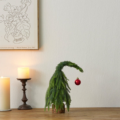 Crooked Neck Christmas Leaves Nobelson Home Small Desktop Ornament