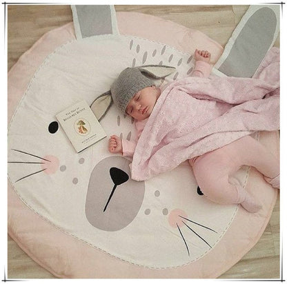 90CM Kids Play Game Mats Round Carpet Rugs Mat Cotton Swan Crawling Blanket Floor Carpet Toys Room Decoration INS Baby Gifts