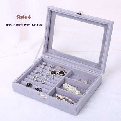 Portable Accessories Storage Box Dustproof Purple