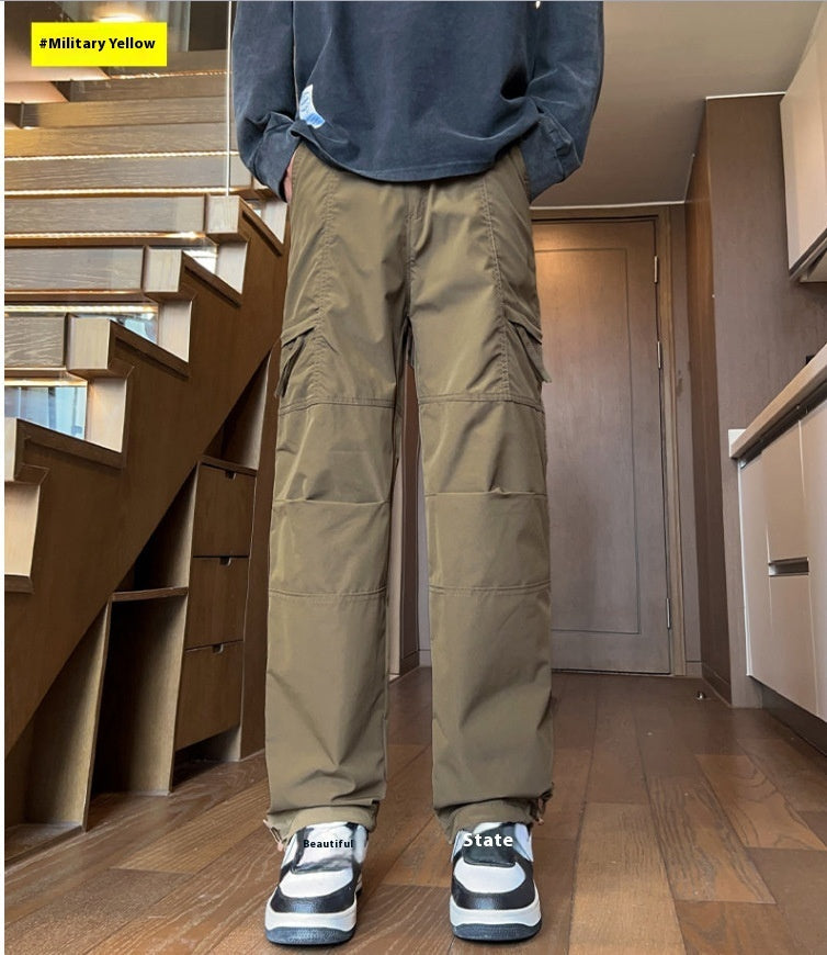Windproof Waterproof Men's Straight Winter Pants