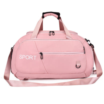 Waterproof Oxford Gym Shoulder Bag with Shoes Compartment