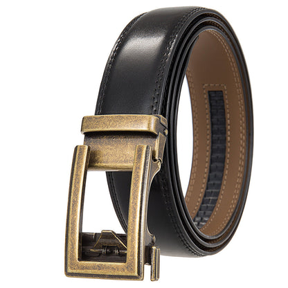 Antique Cowhide Men's Leather Casual Business Belt