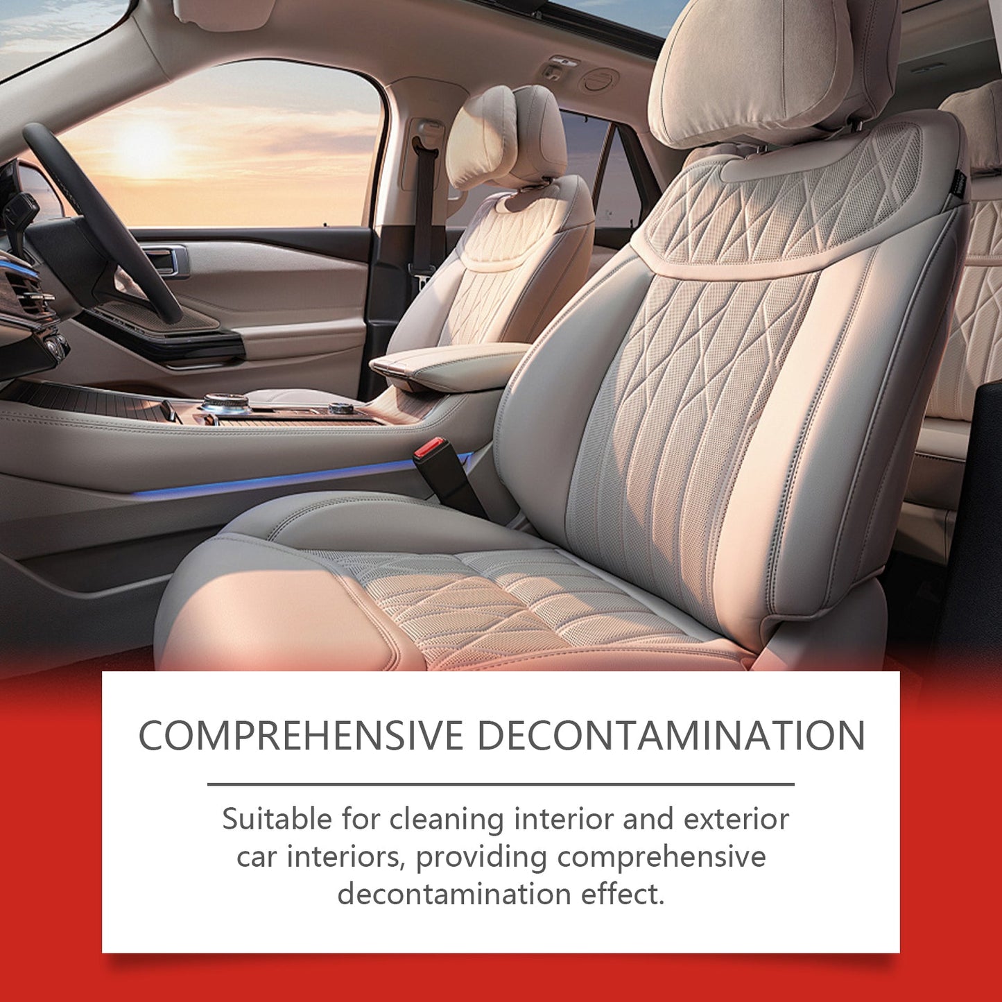 Automotive Interior Stain Remover, Automotive Leather Dashboard Seat Stains Multi-Functional Interior Cleaner