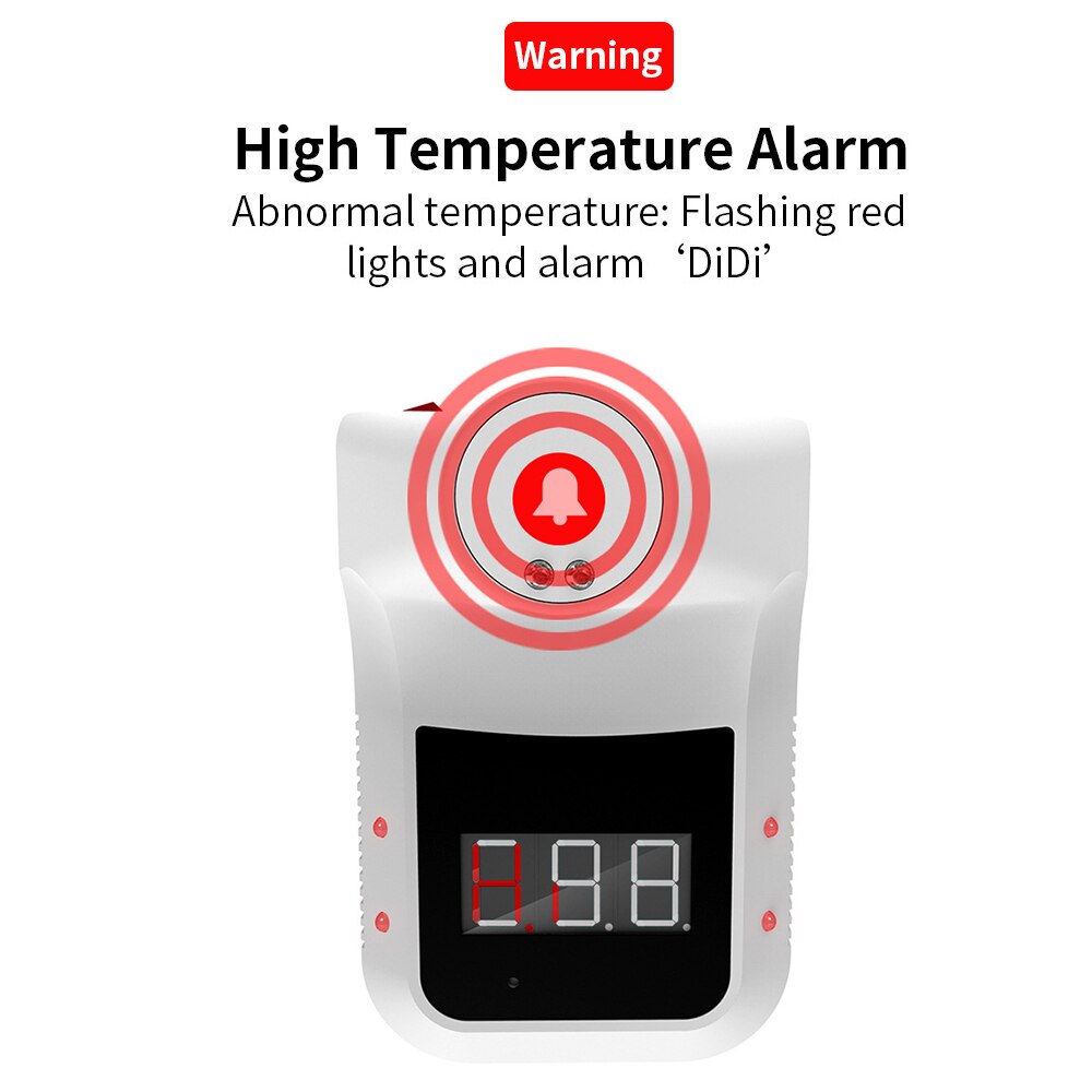 K3 Non-contact Infrared Thermometer Digital Forehead Hand Temperature Sensor Laser Gun With Fever Alarm Wall Mounted