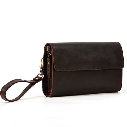 Retro Crazy Horse Leather Men's Wallet