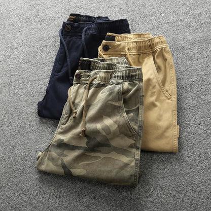 Straight Sports Leisure Five-Point Cotton Work Shorts