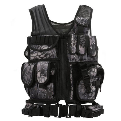 Tactical Military Vest - MOLLE Plate Carrier for Airsoft & Training