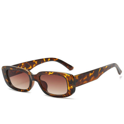 Trend Small Frame Sunglasses Female Square Sunglasses Olive Green Colorful Ins Street Shot Glasses