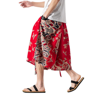 Men's Loose Chinese Style Beach Pants