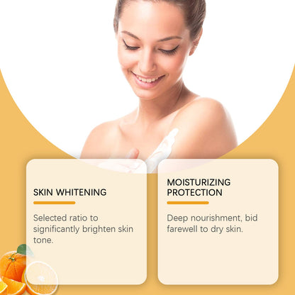 Orange Body Moisturizing Whitening Fragrance Gift Set Gentle Moisturizing Moisturizing Skin Care Set