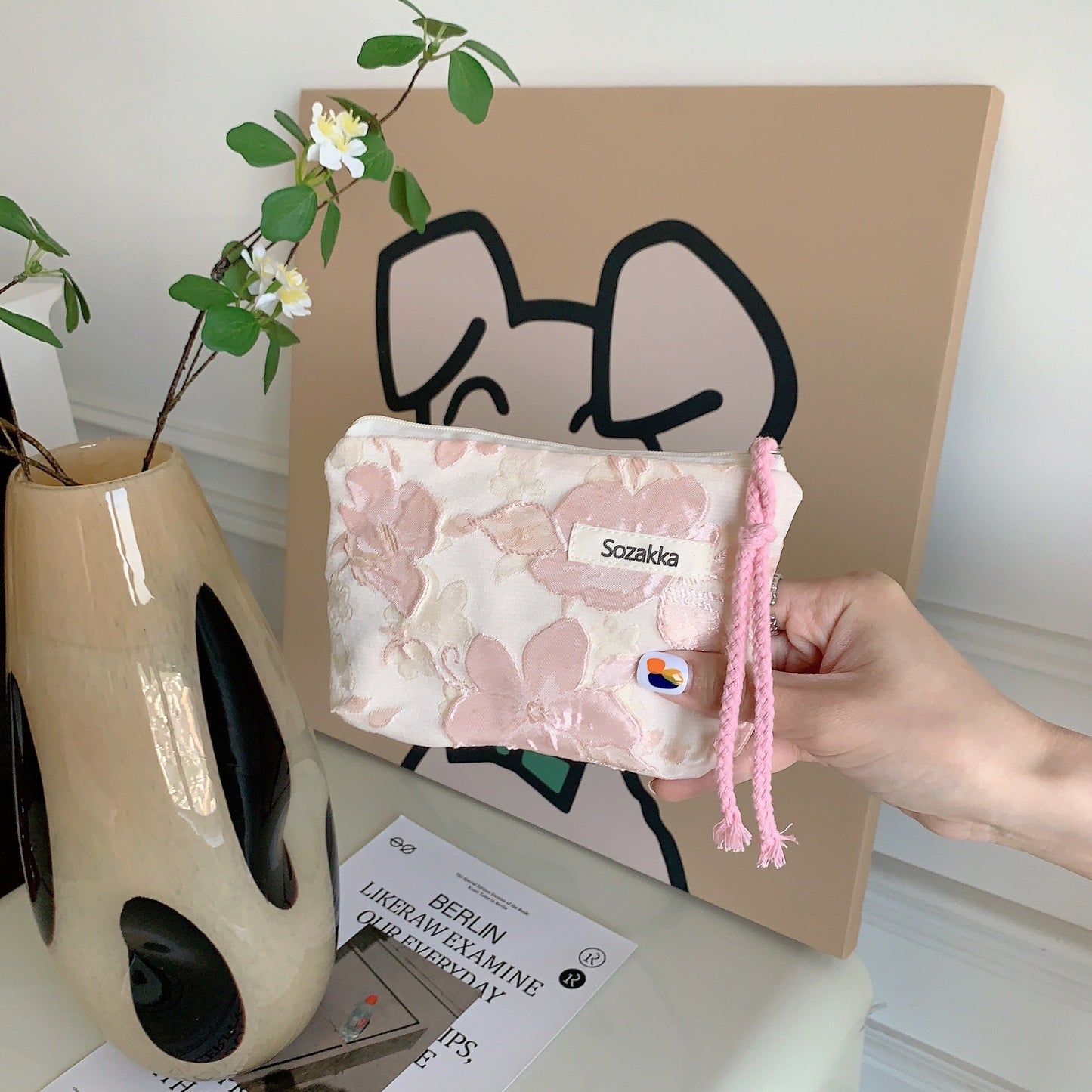 Female Cosmetic Bag Portable Coin Purse Wash Bag