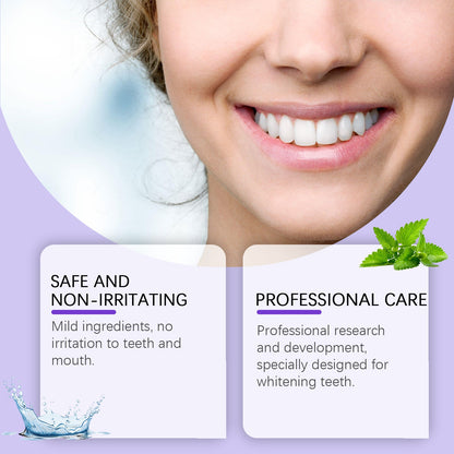 Purple Toned Teeth Set Clean Teeth Fresh Breath Care Mouth Clean Mouth Care