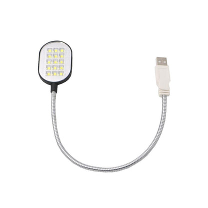 Ultra Bright 15 LED Flexible 35.2cm Mini Computer USB Work Light Lamp Flashlight For PC Laptop Convenient for Reading
