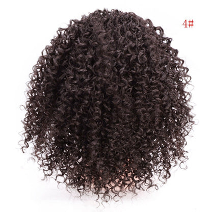 African Drawstring Small Curly Wig