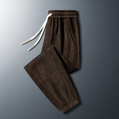 Men's Corduroy Plush Sanitary Pants