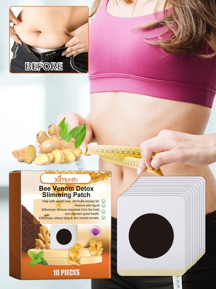 Bee-Venom Shaped Lymphatic Patch, Which Relieves Lymphatic Swelling And Tightenes Body And Arms - Meat Belly Button Patch