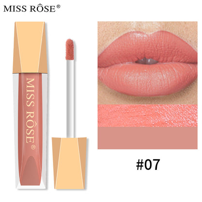 Matte Lip Gloss Liquid Pearlescent Lip Gloss Non Fading Non Stick Cup Velvet Lip Glaze Lipstick