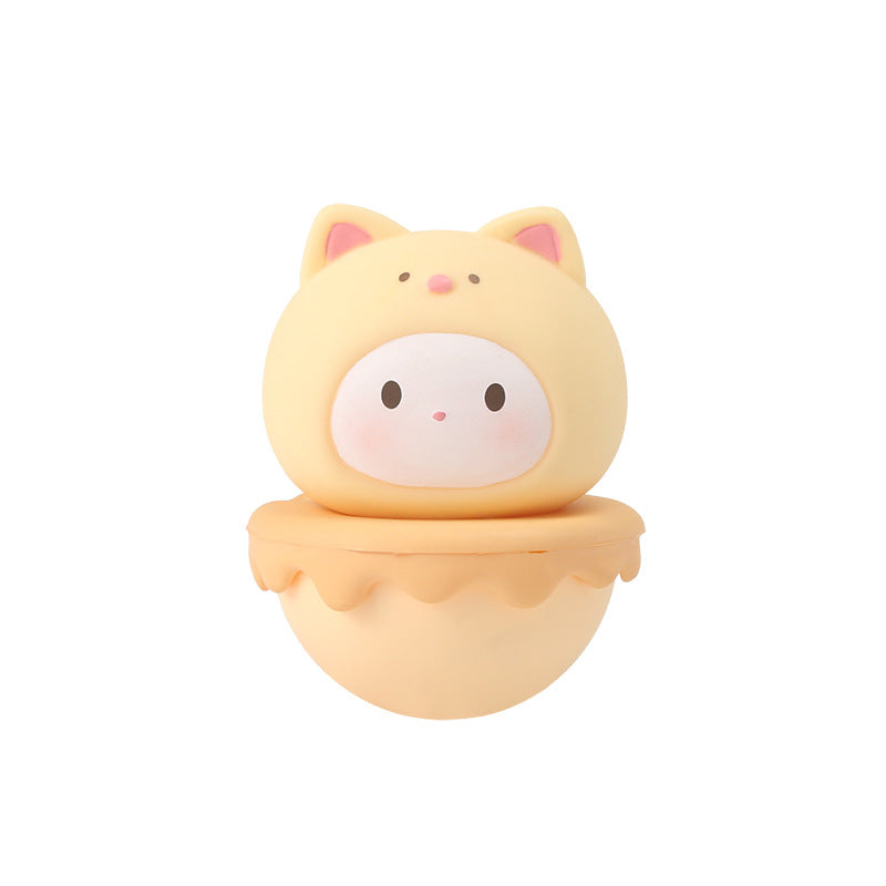 Comes with fragrance and a wobbly figurine gift Office decoration figurine resin tabletop cute little ornament