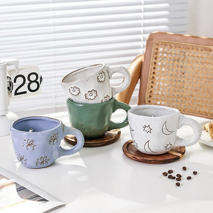 3D ceramic coffee cup with animal creativity and cute ceramic mug inside